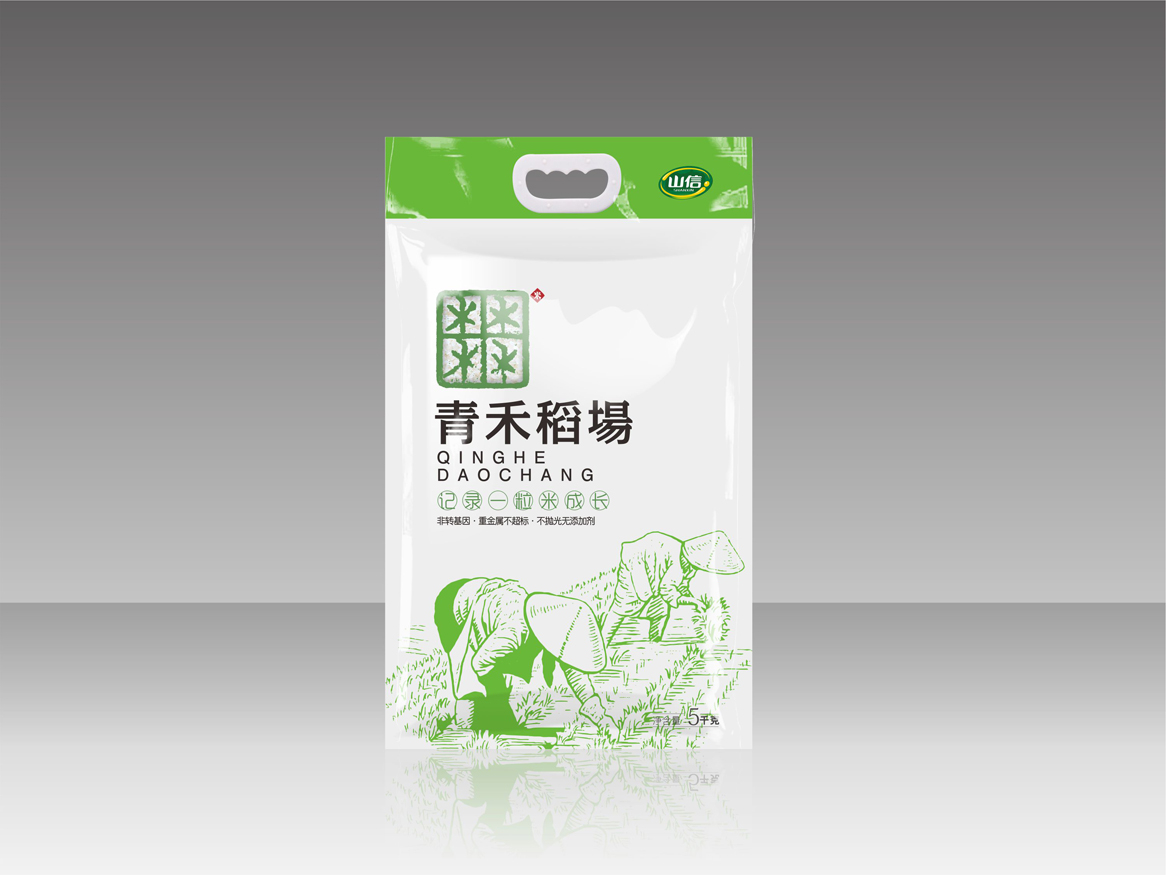 青禾稻場大米品牌包裝設計